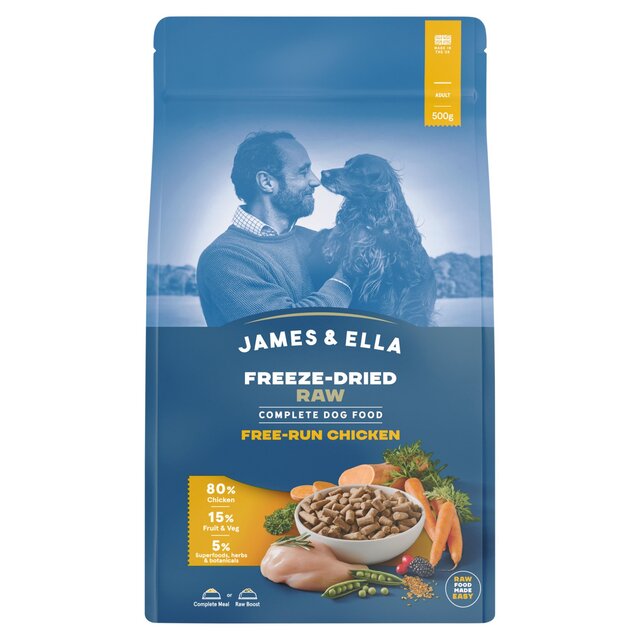 James & Ella Freeze-Dried Raw Chicken Complete Dog Food