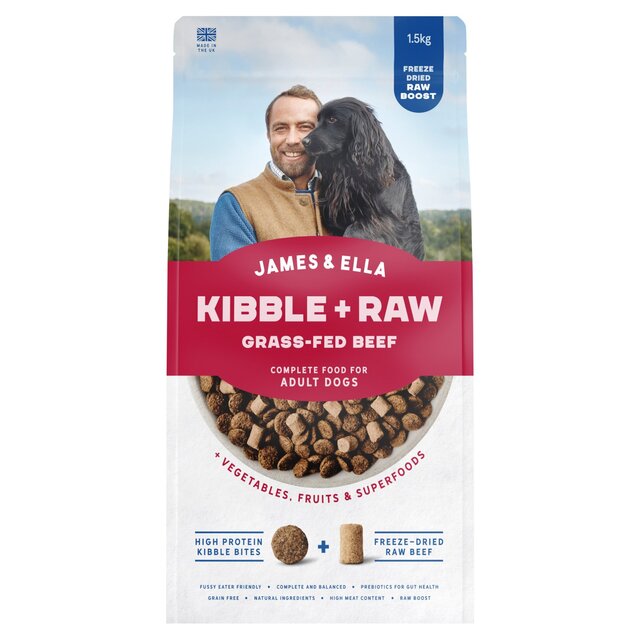 James & Ella Kibble + Freeze Dried Raw Beef Dog Food