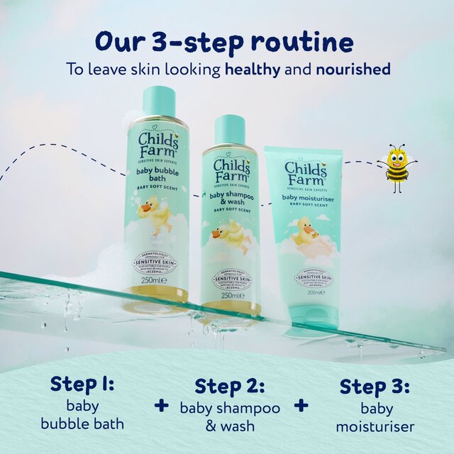 Childs Farm Baby Shampoo & Wash, Baby Soft Scent thumbnail 2