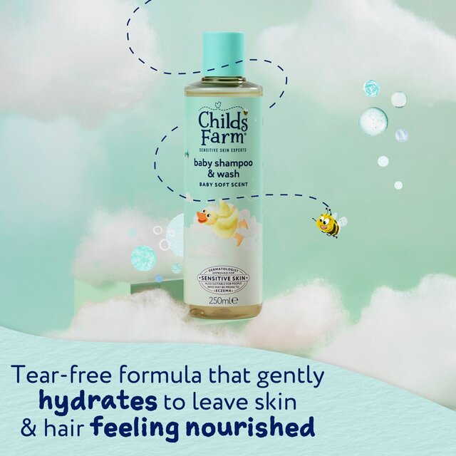 Childs Farm Baby Shampoo & Wash, Baby Soft Scent thumbnail 9