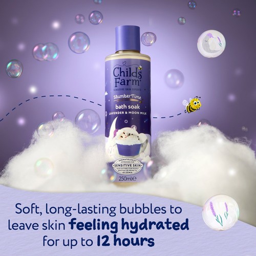 Childs Farm SlumberTime Bath Soak, Lavender & Moon Milk thumbnail 3