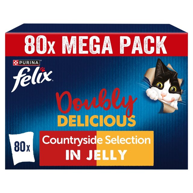 FELIX Doubly Delicious Countryside Selection in Jelly Wet Cat Food