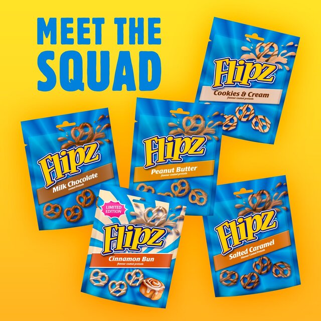 Flipz Cinnamon Bun Flavour Coated Pretzel Snacks thumbnail 4