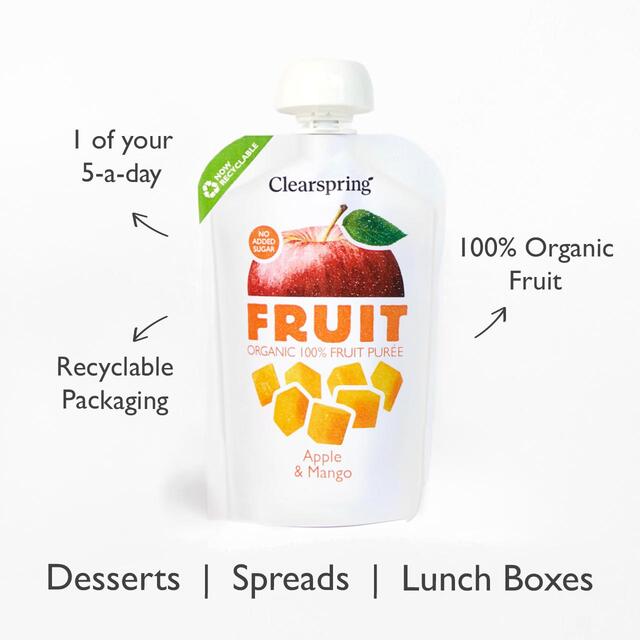 Clearspring Organic FRUIT Puree - Apple & Mango thumbnail 2