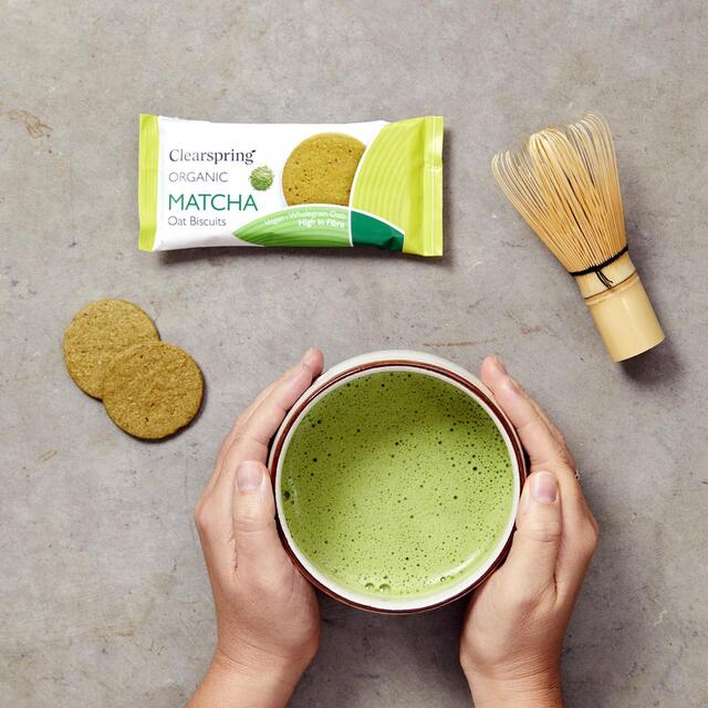 Clearspring Organic Oat Biscuits Matcha thumbnail 3