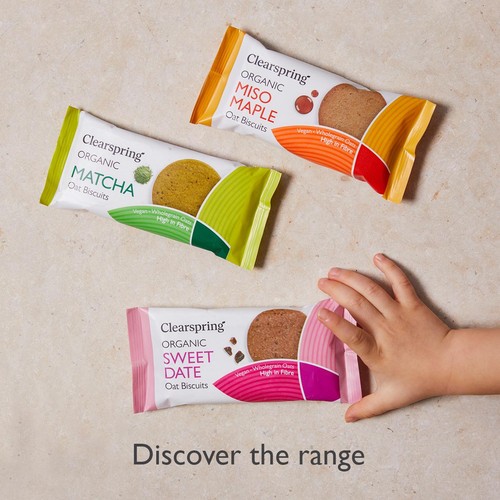 Clearspring Organic Oat Biscuits Miso Maple thumbnail 5