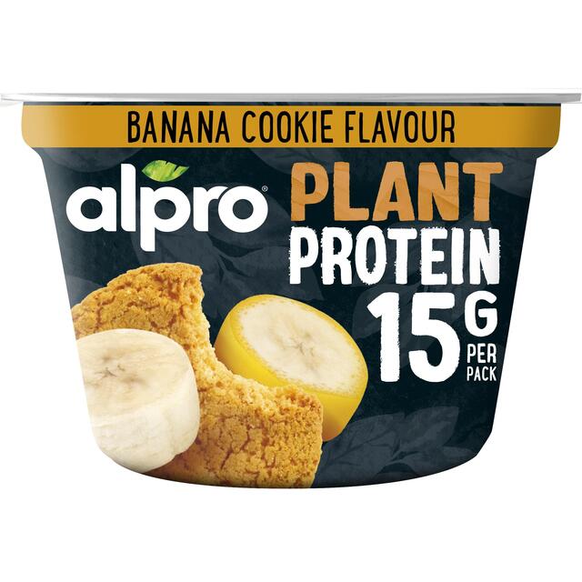 Alpro Plant High Protein Banana Biscuit Yoghurt Alternative