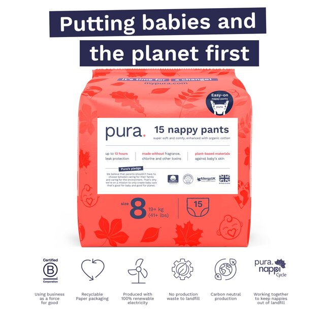 Pura Nappy Pants Size 8 thumbnail 5