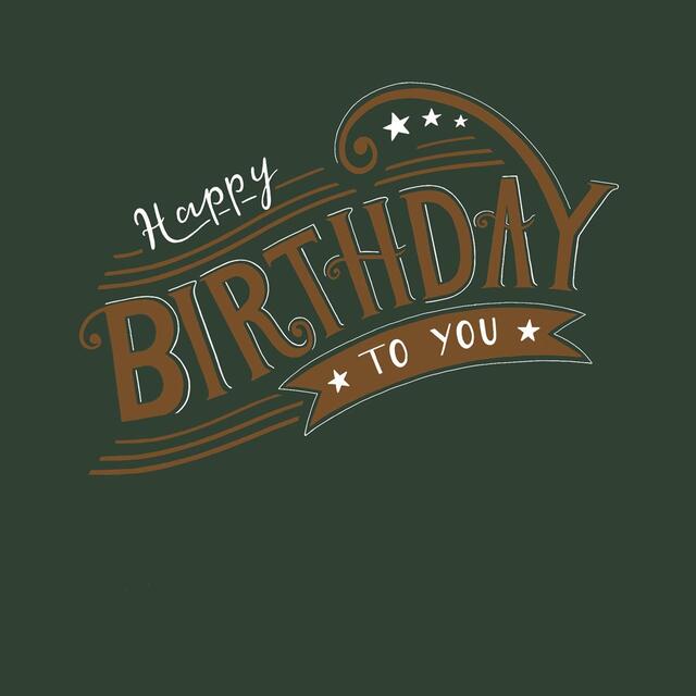 Alpha Birthday Wishes Card