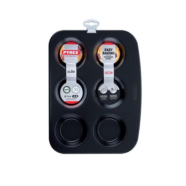 Pyrex Glide 6 Cup Muffin Tin