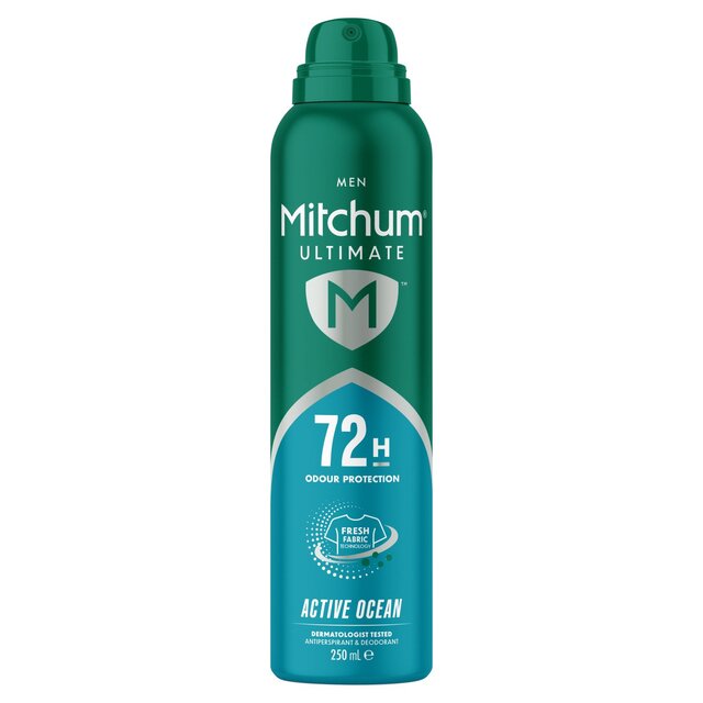 Mitchum Male Ultimate 72HR Anti Perspirant Deodorant Active Ocean