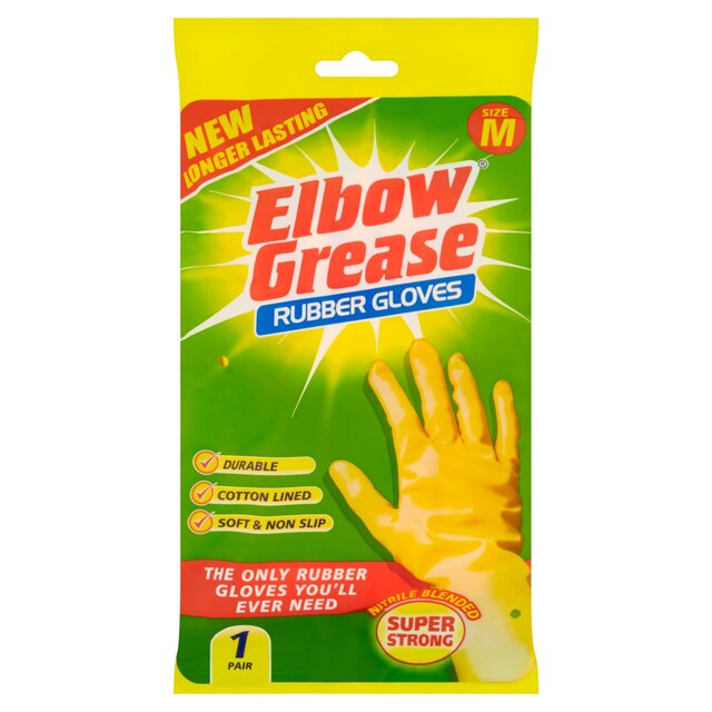 Elbow Grease Super Strong Rubber Glove Medium