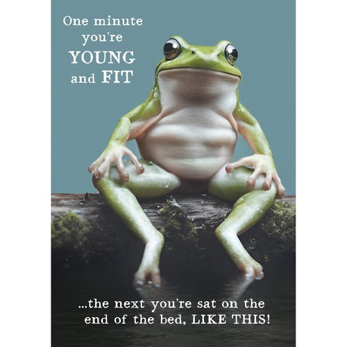 Animal Antics Frog Birthday Card