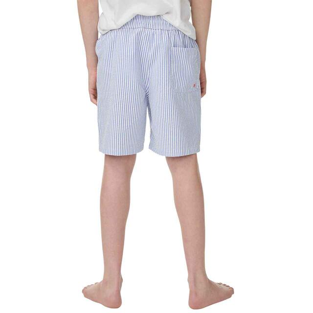 M&S Stripe Swim Short 7-11 Years, Blue Mix thumbnail 3