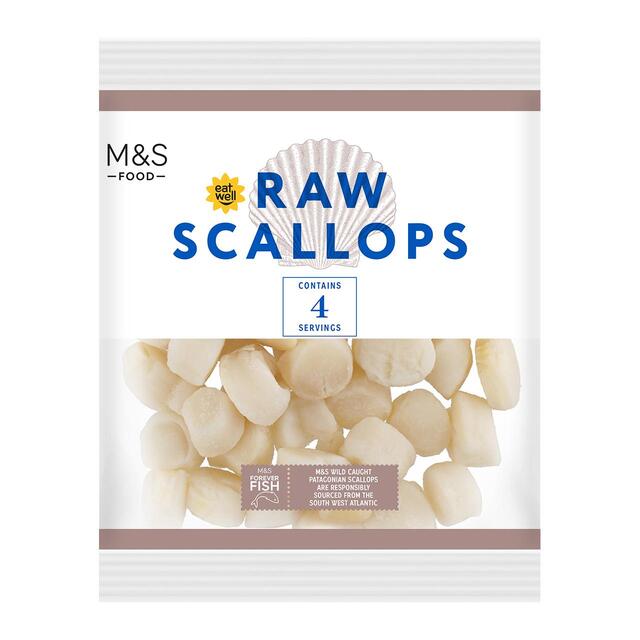 M&S Raw Scallops Frozen