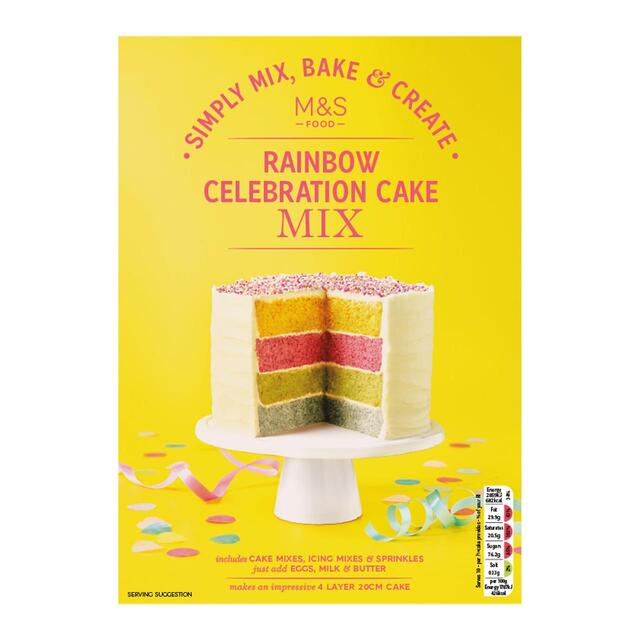 M&S Rainbow Celebration Cake Mix thumbnail 2