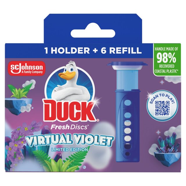Duck Toilet Fresh Discs Holder Virtual Violet 36ml