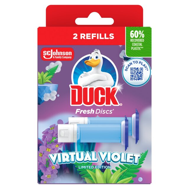 Duck Toilet Fresh Discs Duo Refills Virtual Violet