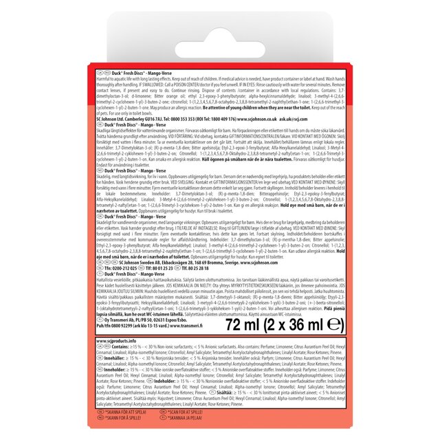 Duck Toilet Fresh Discs Duo Refills Mango-Verse thumbnail 3