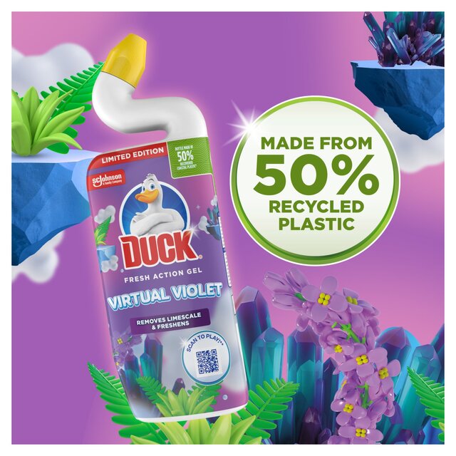 Duck Deep Action Gel Toilet Liquid Virtual Violet thumbnail 3