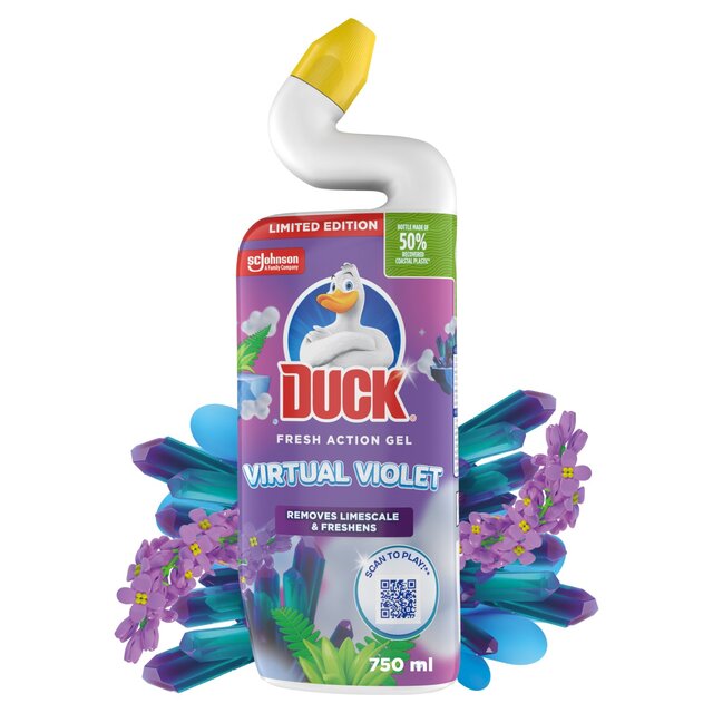 Duck Deep Action Gel Toilet Liquid Virtual Violet thumbnail 6