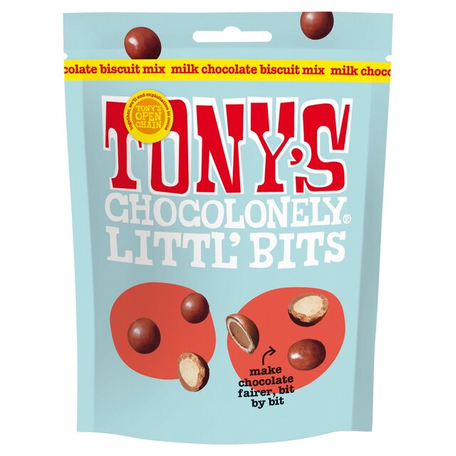 Tony's Chocolonely Littl' Bits Milk chocolate biscuit mix 100g