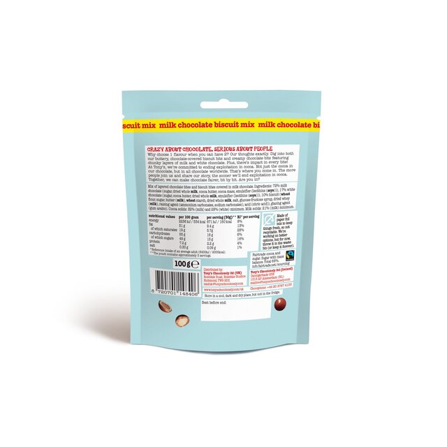 Tony's Chocolonely Littl' Bits Milk chocolate biscuit mix 100g thumbnail 2