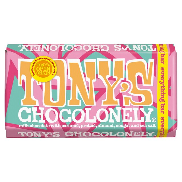Tony's Chocolonely Milk Chocolate Everything bar 180g