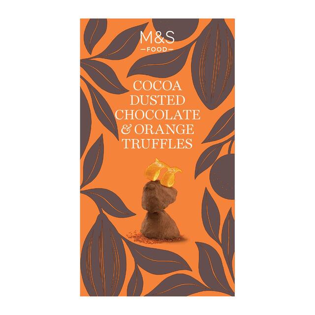 M&S Cocoa Dusted Chocolate & Orange Truffles