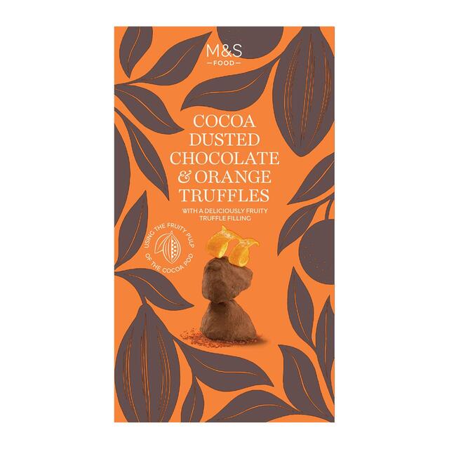 M&S Cocoa Dusted Chocolate & Orange Truffles thumbnail 2
