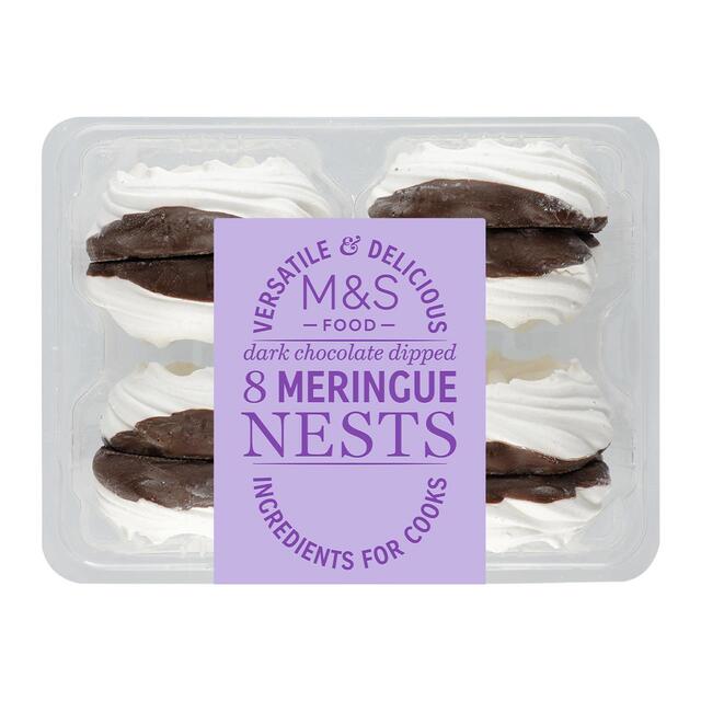 M&S Dark Chocolate Dipped Meringue Nests