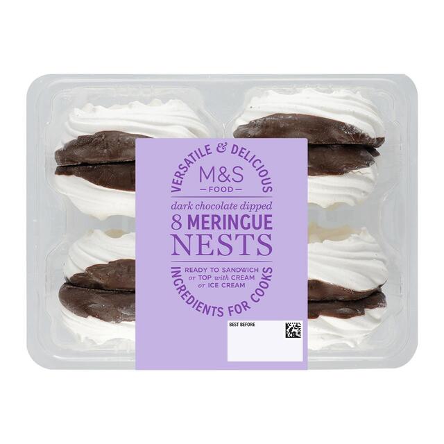 M&S Dark Chocolate Dipped Meringue Nests thumbnail 2
