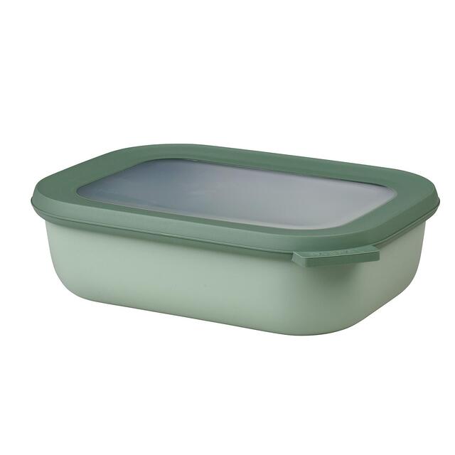 Mepal Cirqula Rectangular Storage Container 1000ml, Nordic Sage