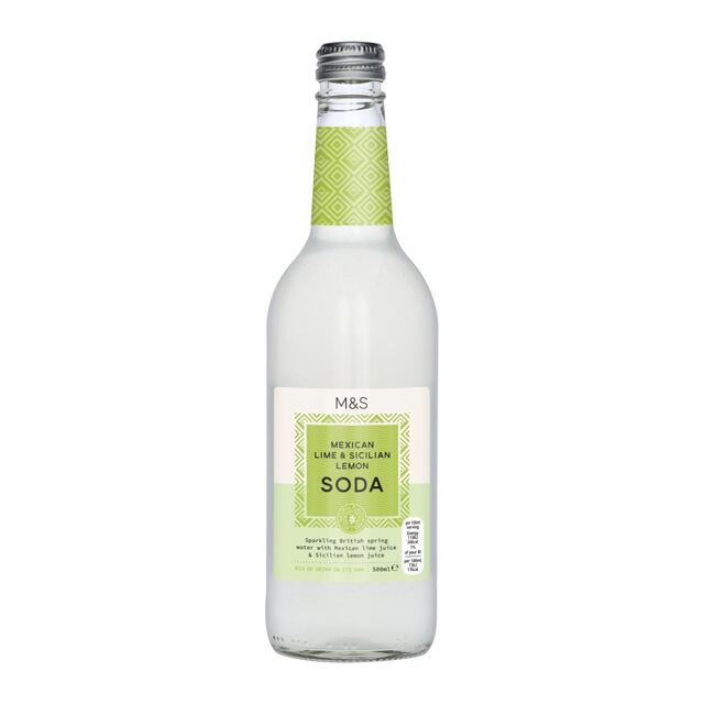 M&S Mexican Lime & Sicilian Lemon Soda thumbnail 2