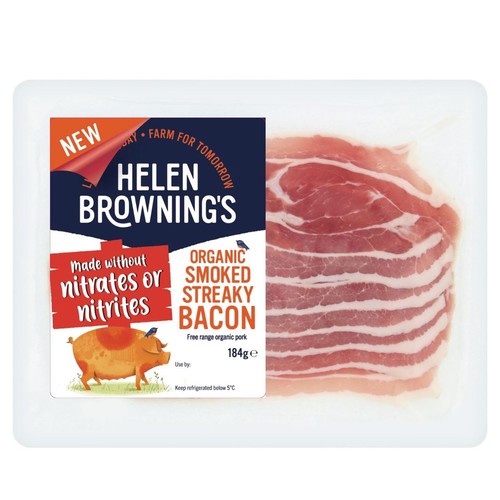 Helen Browning's Organic Smoked Streaky Bacon without Nitrates