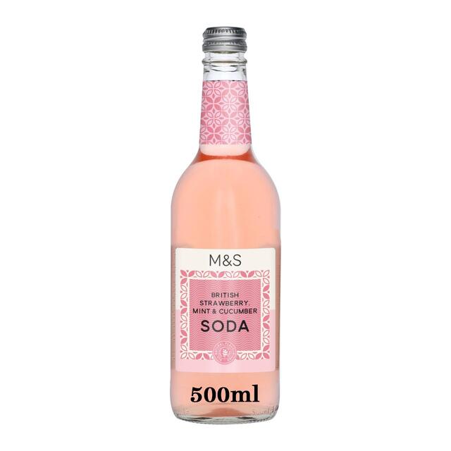 M&S Stawberry Mint & Cucumber Soda