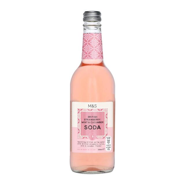 M&S Stawberry Mint & Cucumber Soda thumbnail 2