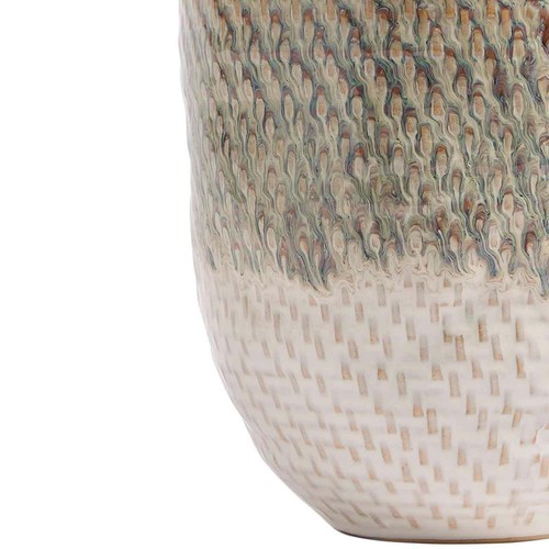 M&S Medium Glazed Textured Ceramic Planter, One Size, White thumbnail 3