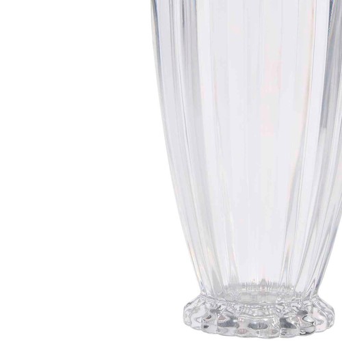 M&S Scallop Tapered Glass Vase, Clear thumbnail 2