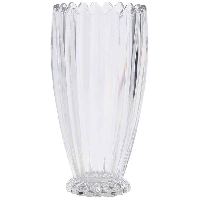M&S Scallop Tapered Glass Vase, Clear