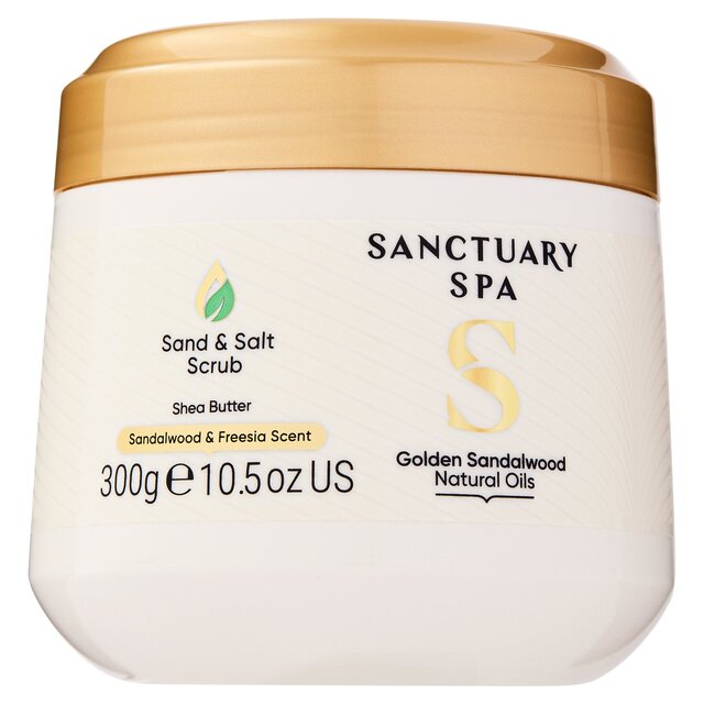 Sanctuary Spa Golden Sandalwood Natural Oils Sand and Salt Scrub