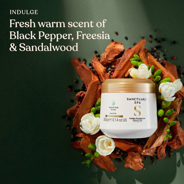 Sanctuary Spa Golden Sandalwood Natural Oils Sand and Salt Scrub thumbnail 3