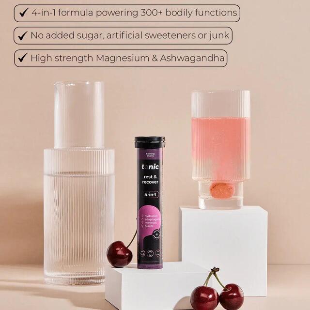 Tonic Health Rest & Recover Effervescent Tablets - Cherry thumbnail 7