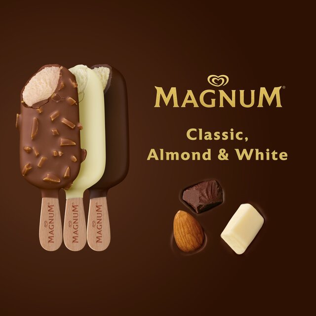 Magnum Classic, Almond & White Chocolate Ice Cream Sticks 6MP thumbnail 4
