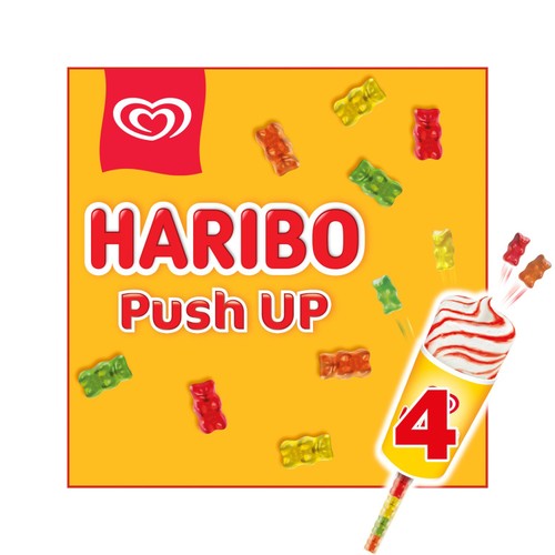 Haribo Push Up Vanilla & Strawberry Ice Cream Lollies