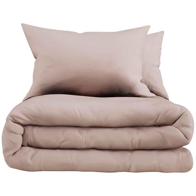 M&S Cotton Rich Bedding Set, Single-Super King, Soft Pink