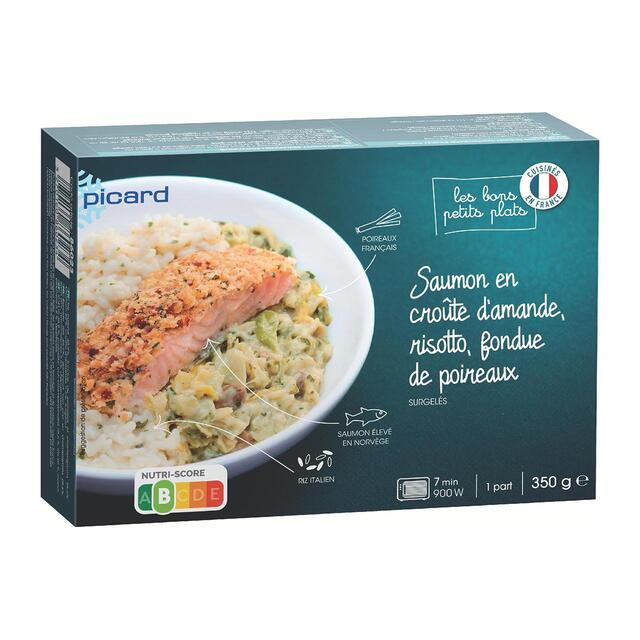 Picard Salmon with risotto and creamy leek fondue thumbnail 2