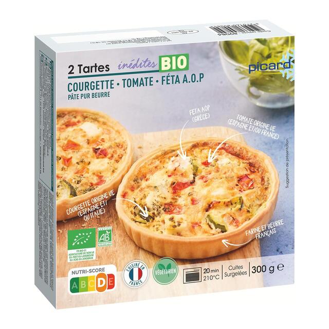 Picard 2 Organic Courgette & Tomato Tarts with Feta