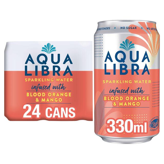 Aqua Libra Blood Orange & Mango Infused Sparkling Water