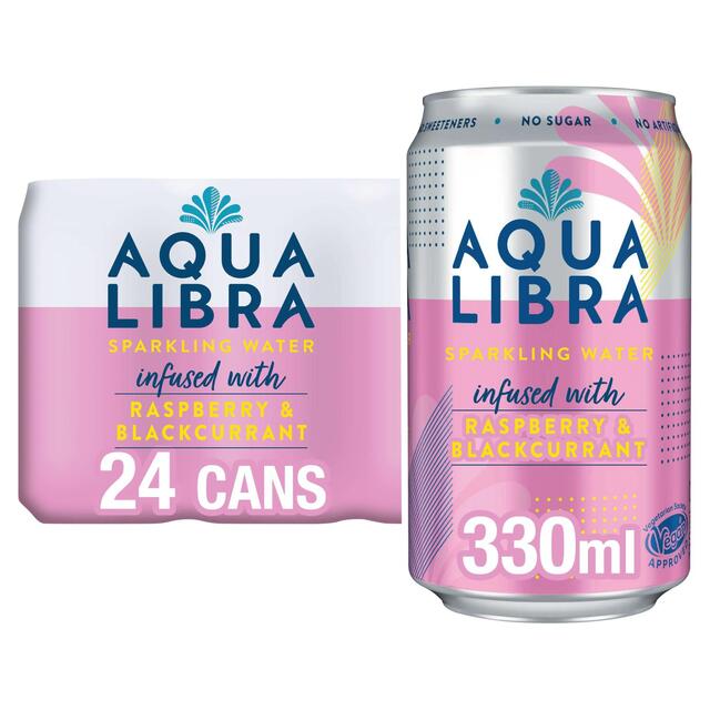 Aqua Libra Raspberry & Blackcurrant Infused Sparkling Water